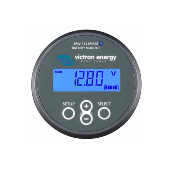 Victron battery monitor bmv 712 with display, control butttons and bluetooth enabled.